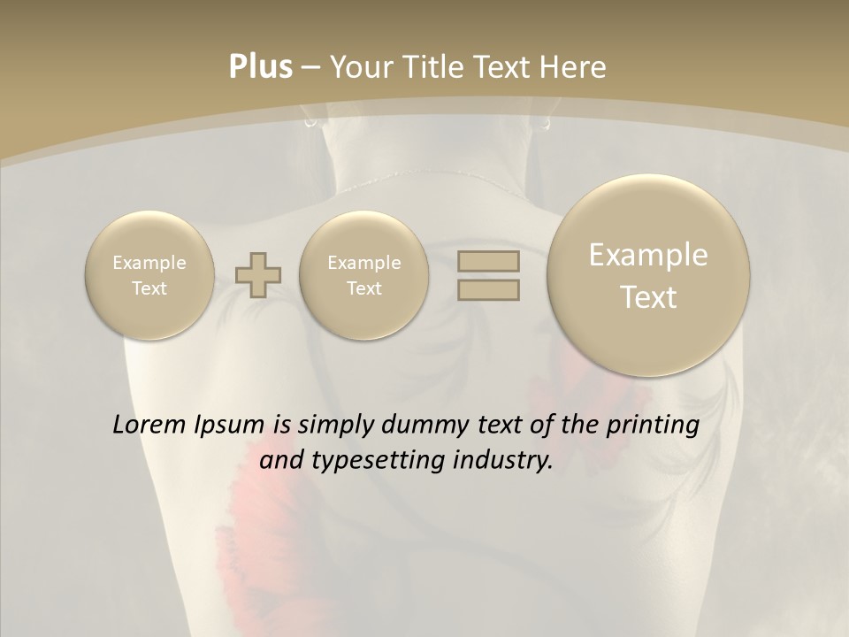 Girl Korea Chinese PowerPoint Template