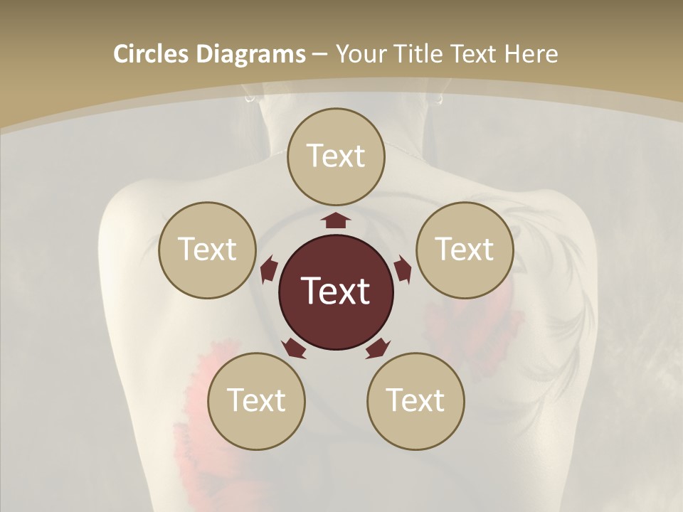 Girl Korea Chinese PowerPoint Template