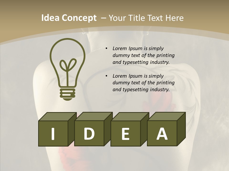 Girl Korea Chinese PowerPoint Template