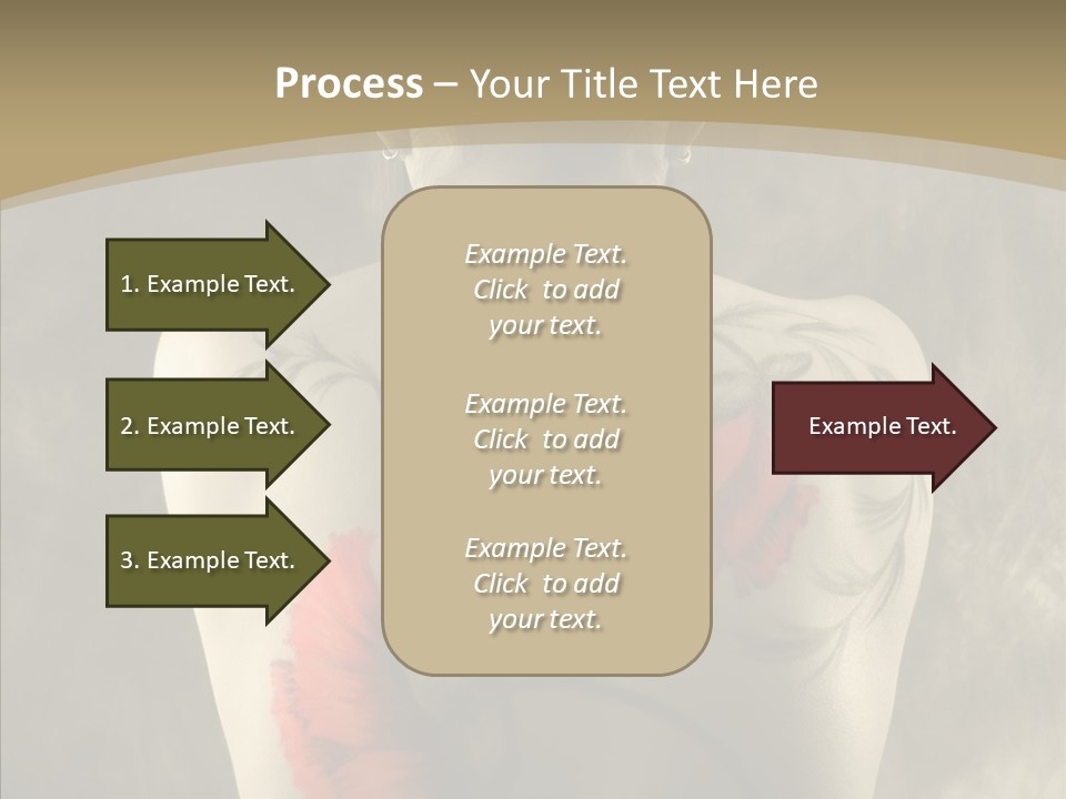 Girl Korea Chinese PowerPoint Template