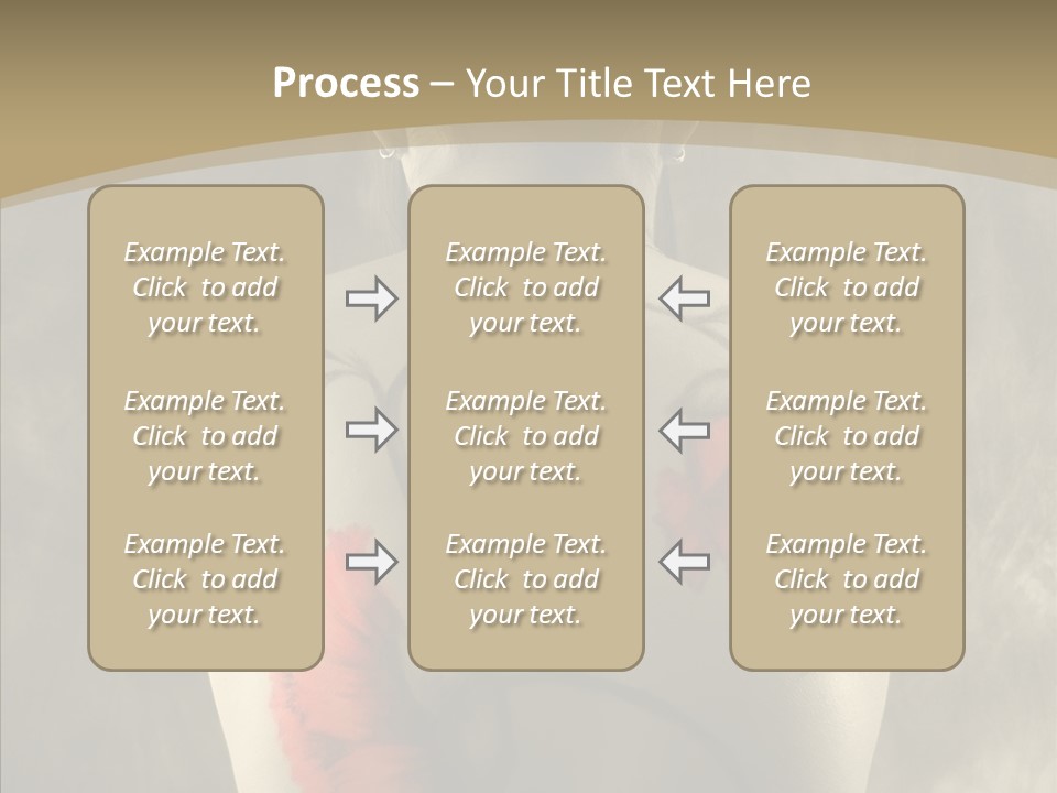 Girl Korea Chinese PowerPoint Template