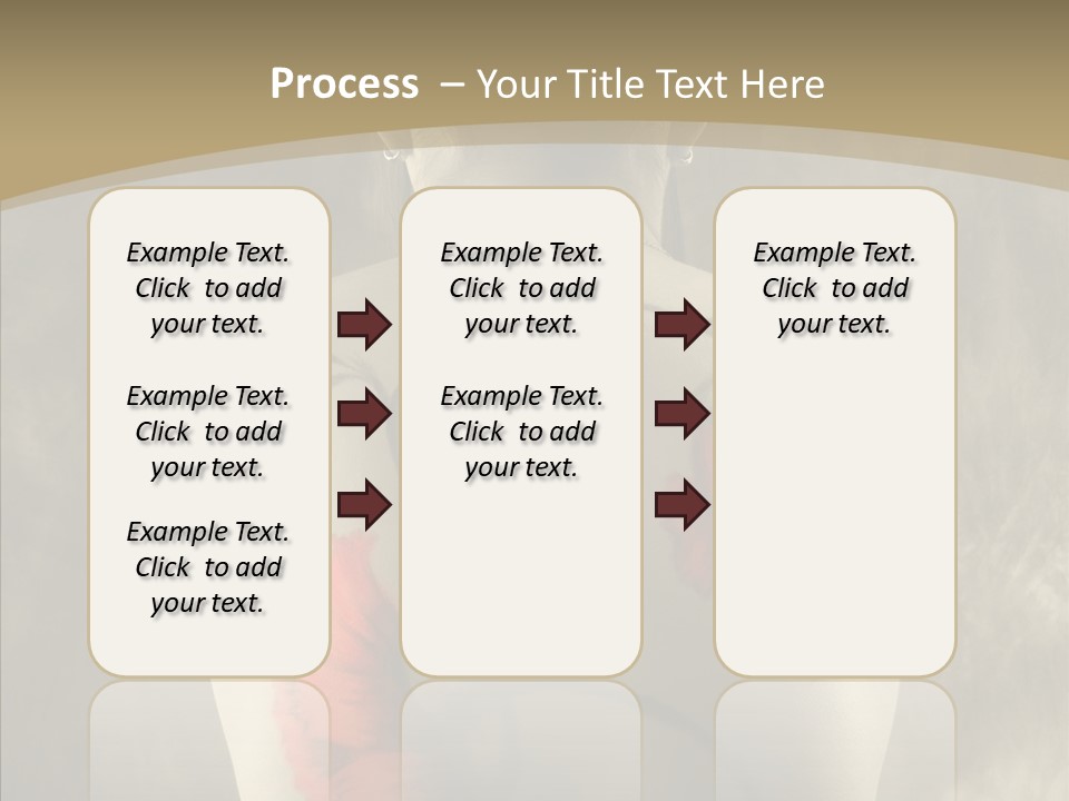 Girl Korea Chinese PowerPoint Template