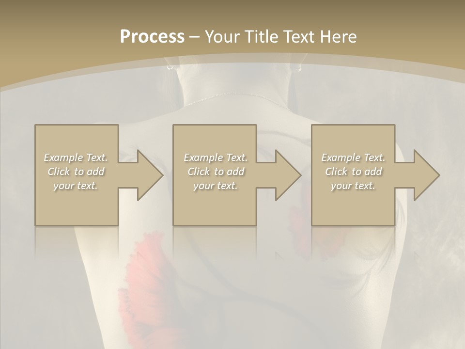 Girl Korea Chinese PowerPoint Template