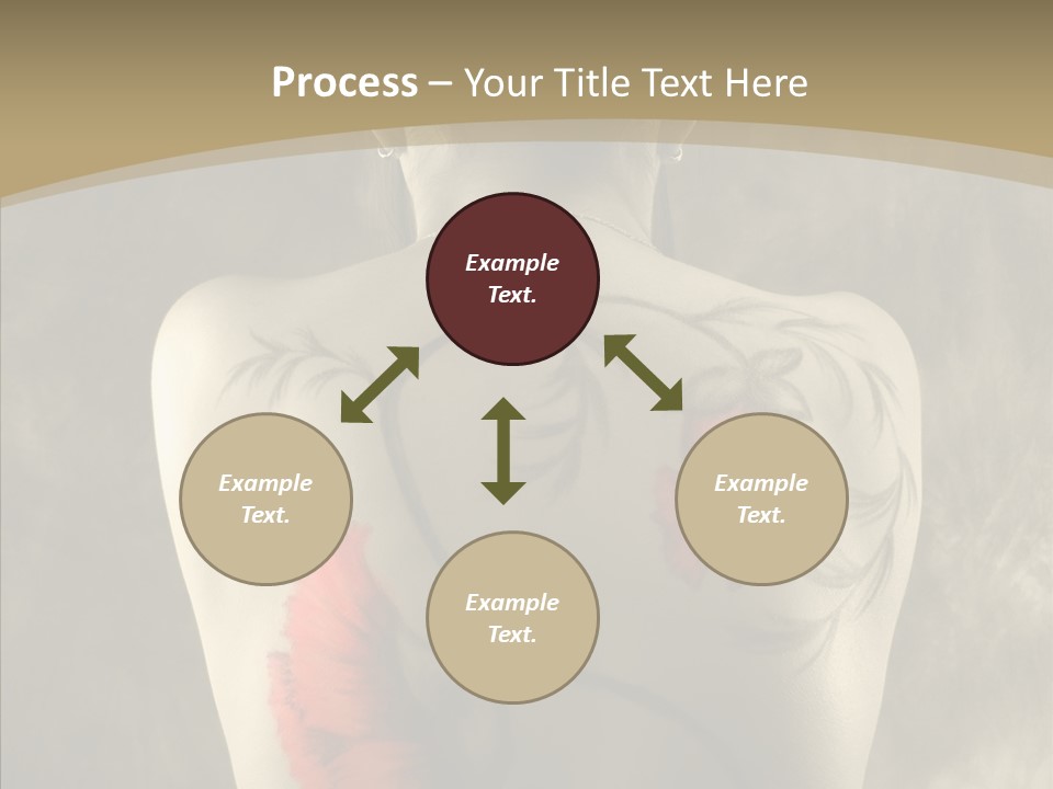 Girl Korea Chinese PowerPoint Template