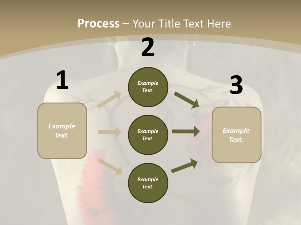 Girl Korea Chinese PowerPoint Template