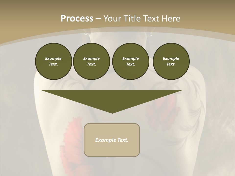 Girl Korea Chinese PowerPoint Template