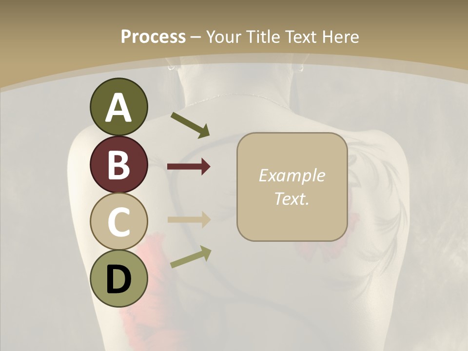 Girl Korea Chinese PowerPoint Template