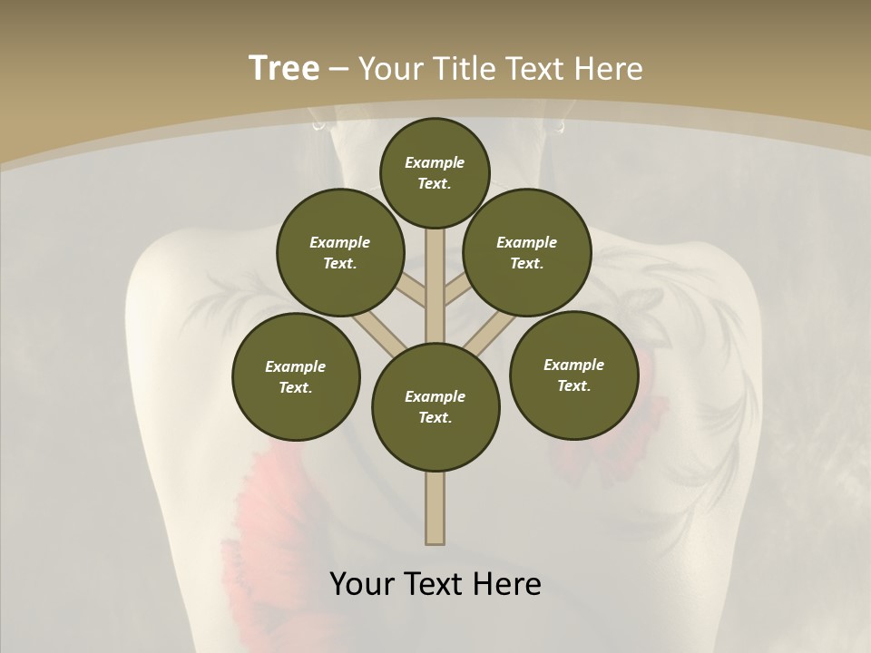 Girl Korea Chinese PowerPoint Template