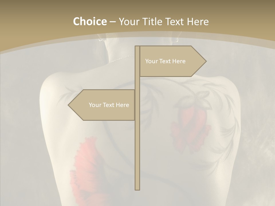 Girl Korea Chinese PowerPoint Template