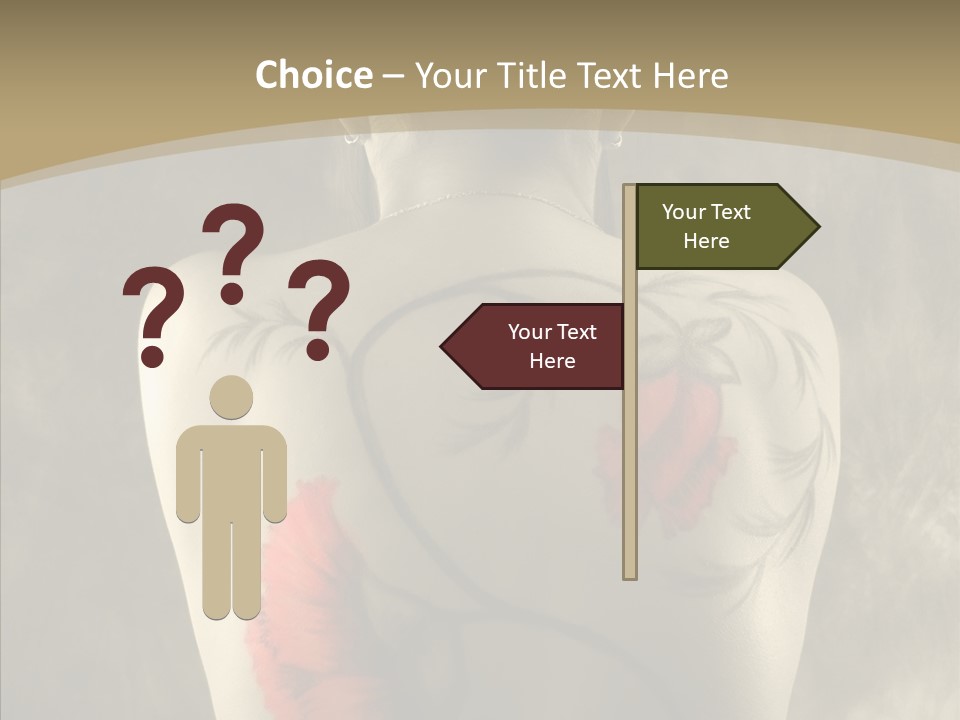 Girl Korea Chinese PowerPoint Template