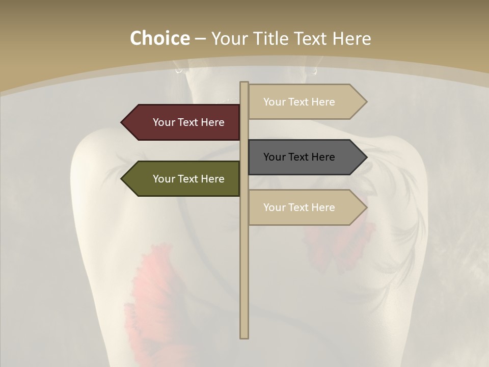 Girl Korea Chinese PowerPoint Template