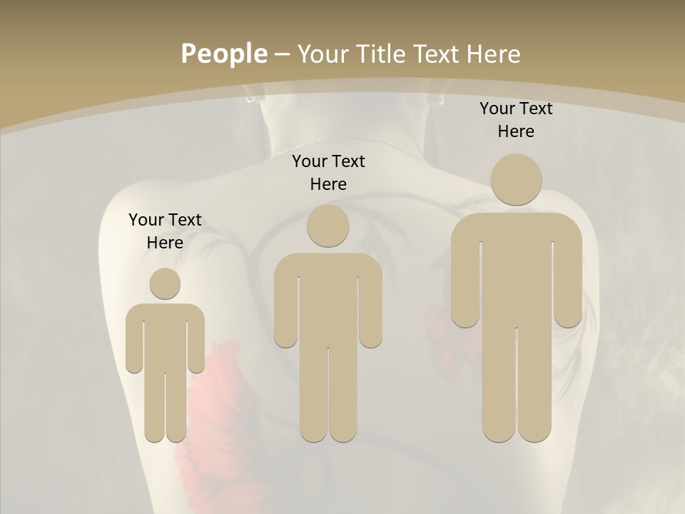 Girl Korea Chinese PowerPoint Template