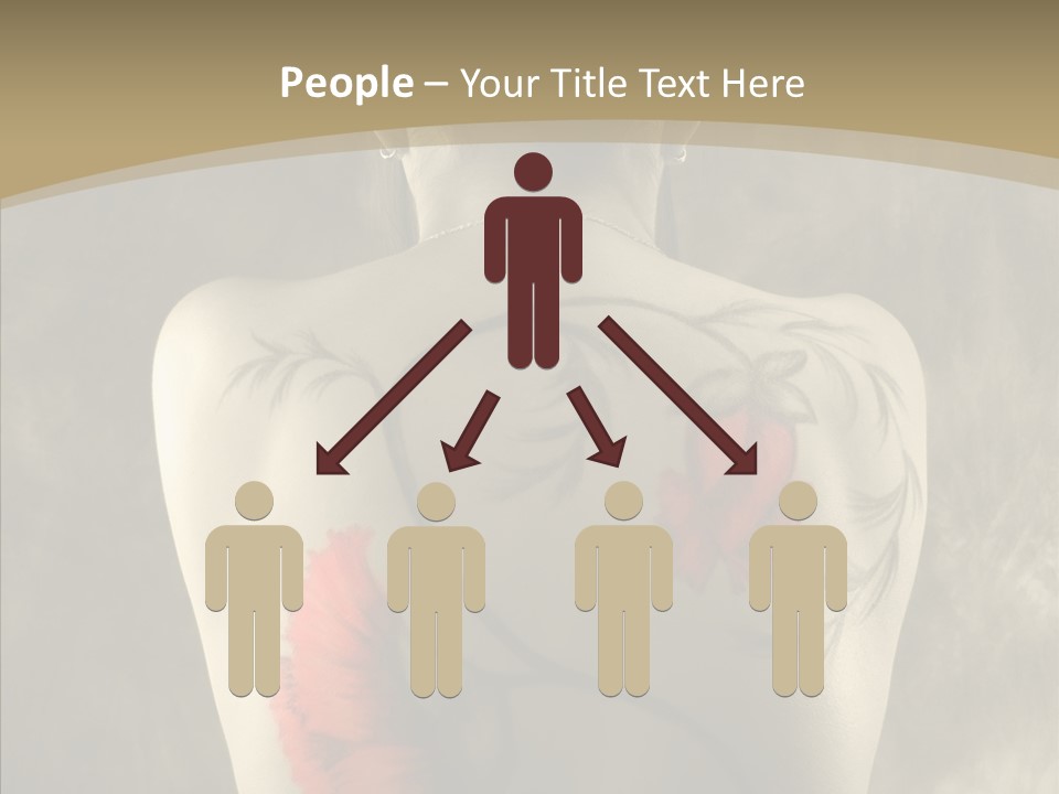 Girl Korea Chinese PowerPoint Template