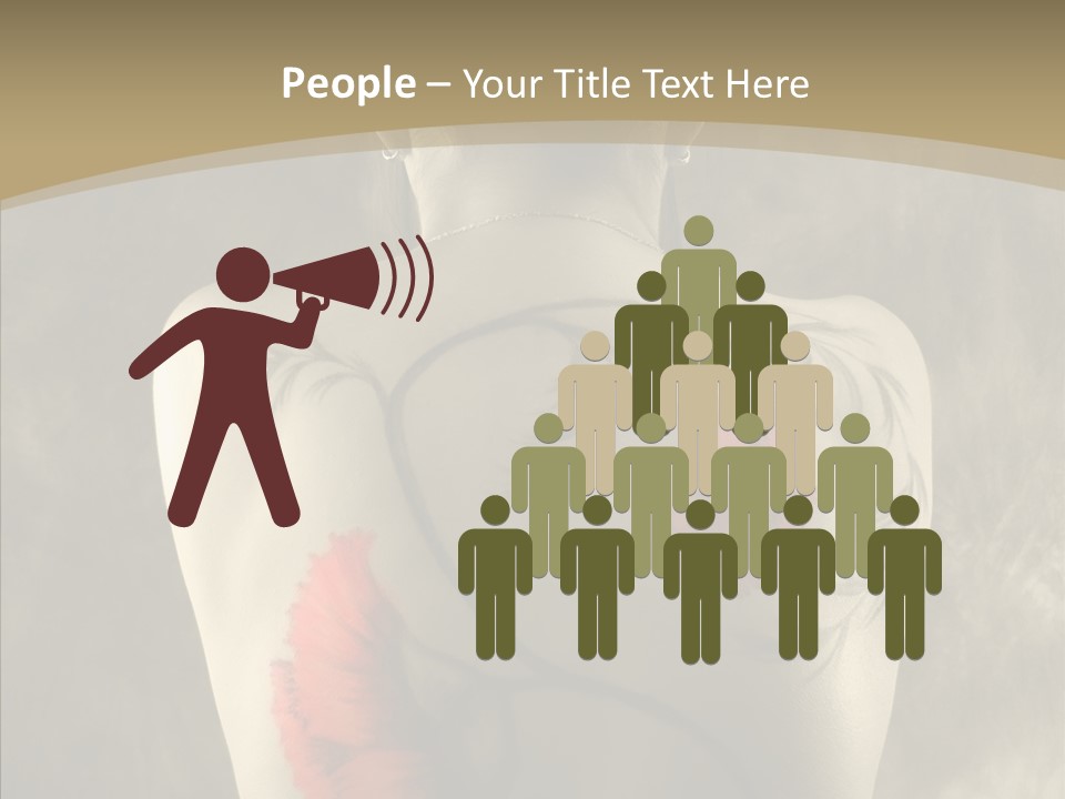 Girl Korea Chinese PowerPoint Template