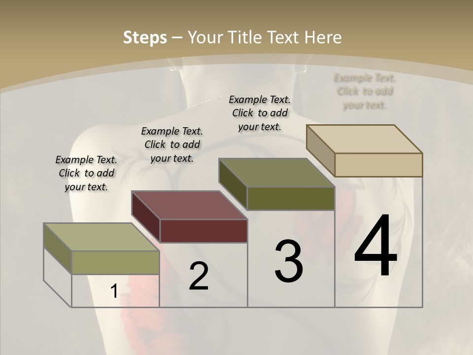 Girl Korea Chinese PowerPoint Template