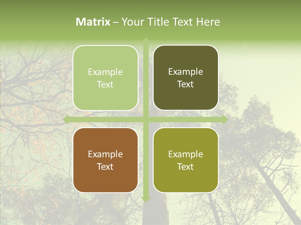 Forest Tree Landscape PowerPoint Template