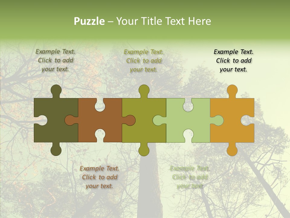Forest Tree Landscape PowerPoint Template