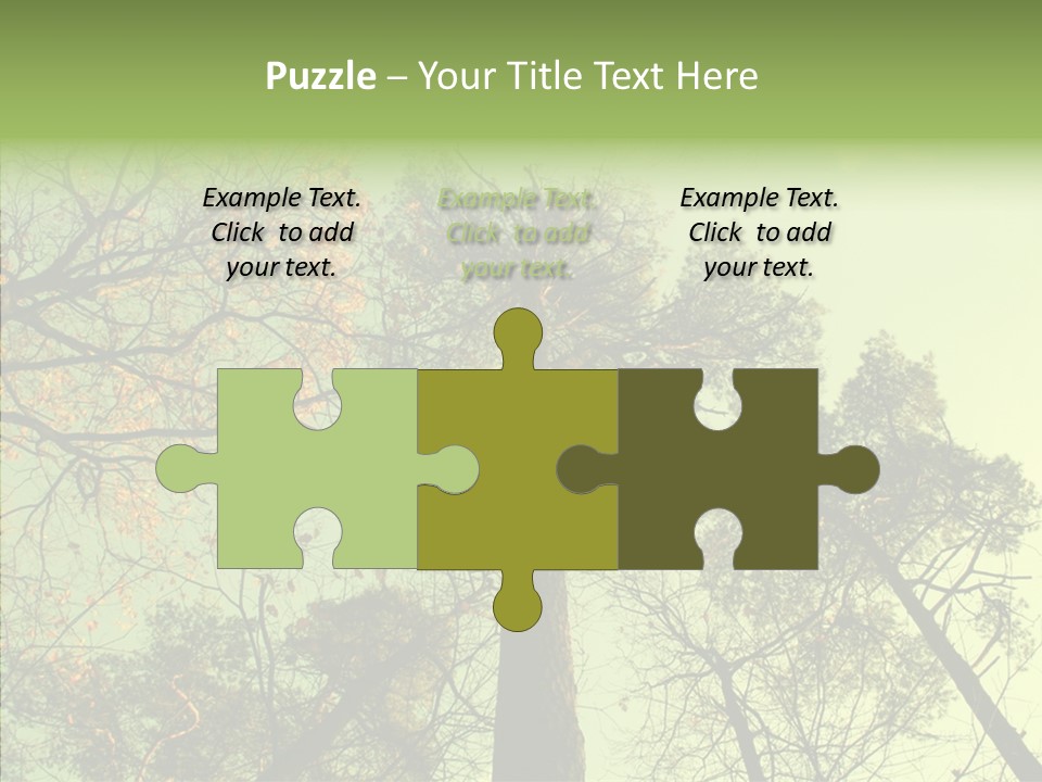 Forest Tree Landscape PowerPoint Template