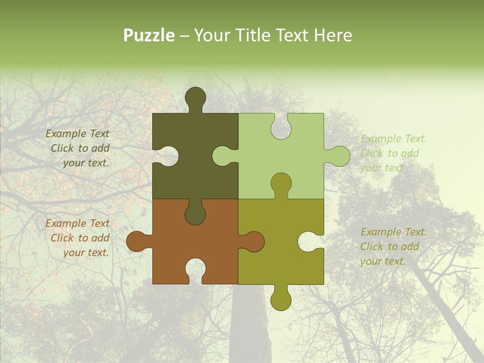 Forest Tree Landscape PowerPoint Template