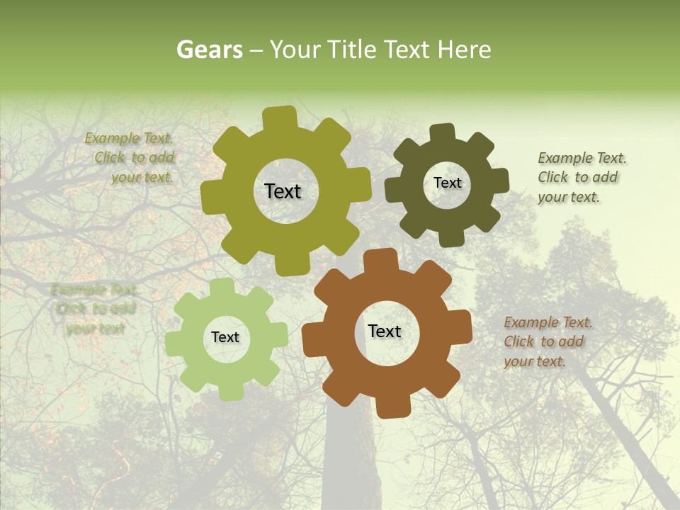 Forest Tree Landscape PowerPoint Template