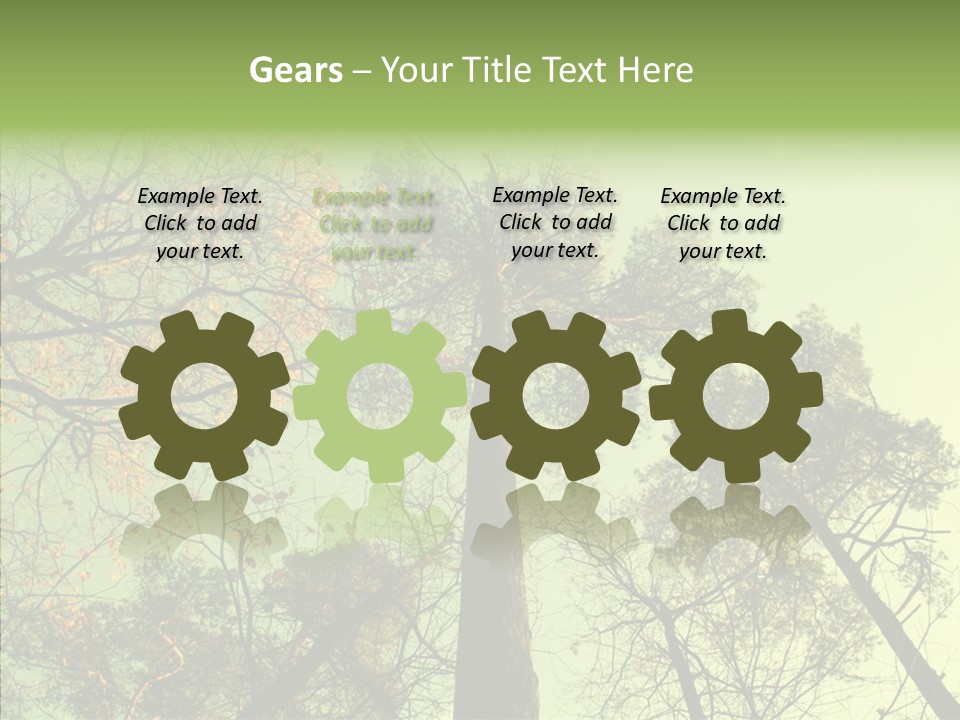 Forest Tree Landscape PowerPoint Template
