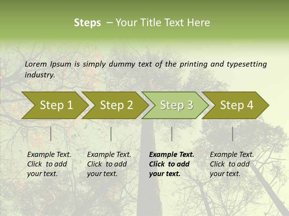 Forest Tree Landscape PowerPoint Template