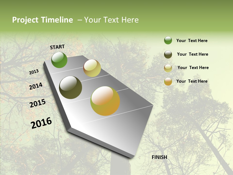 Forest Tree Landscape PowerPoint Template