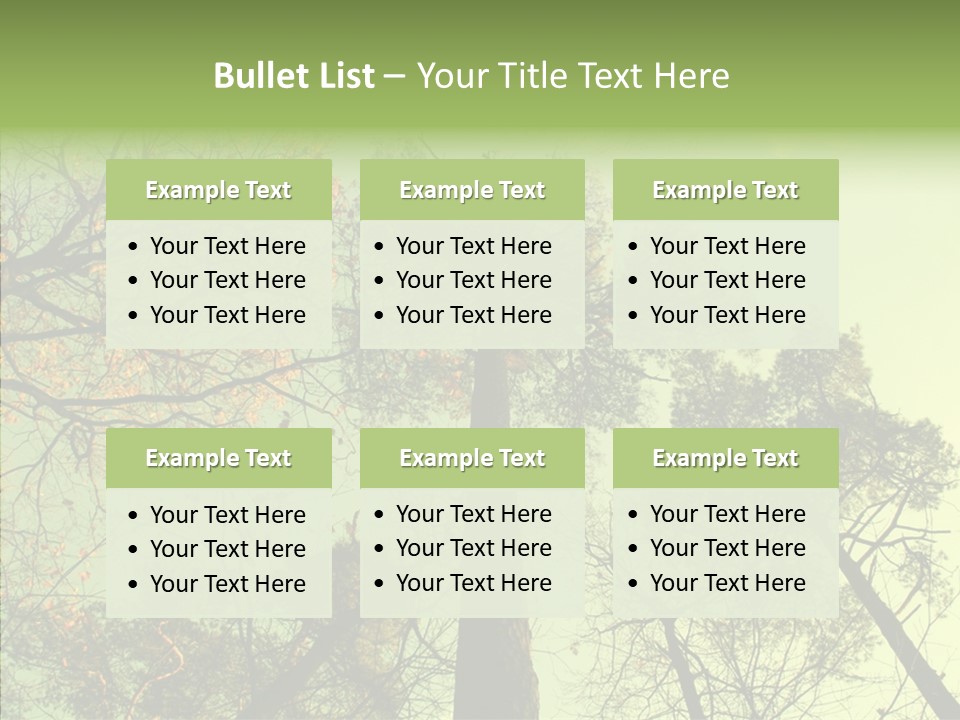 Forest Tree Landscape PowerPoint Template