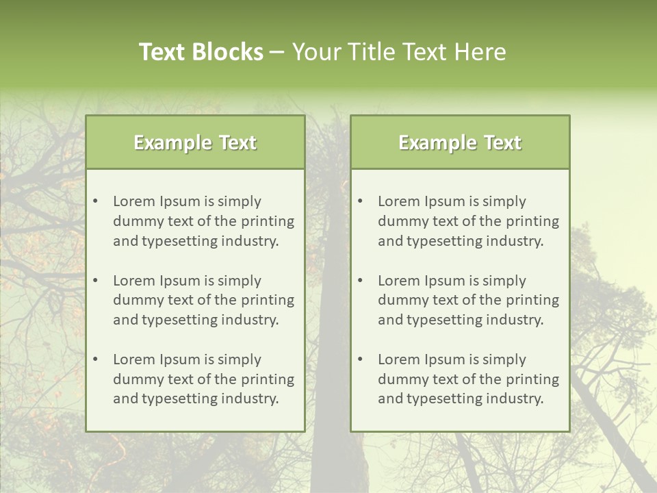 Forest Tree Landscape PowerPoint Template