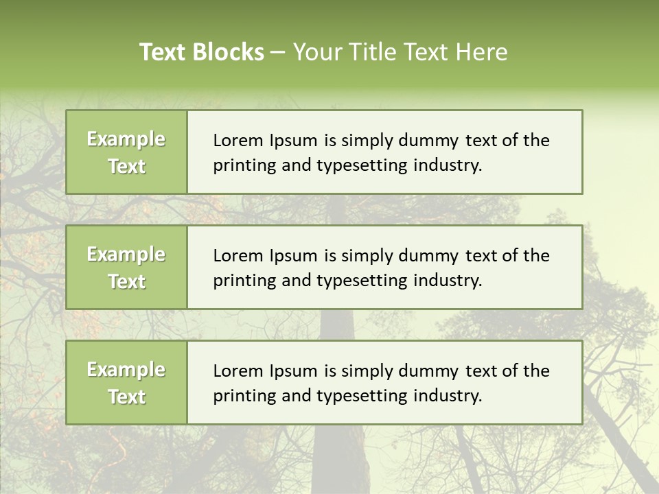 Forest Tree Landscape PowerPoint Template