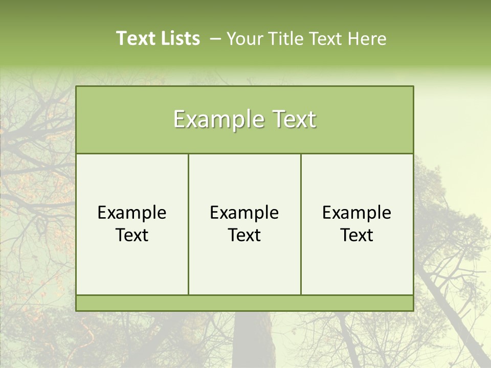 Forest Tree Landscape PowerPoint Template