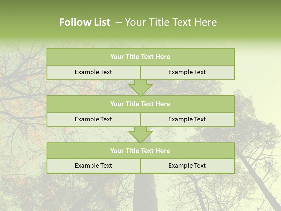 Forest Tree Landscape PowerPoint Template