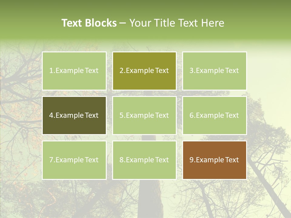 Forest Tree Landscape PowerPoint Template