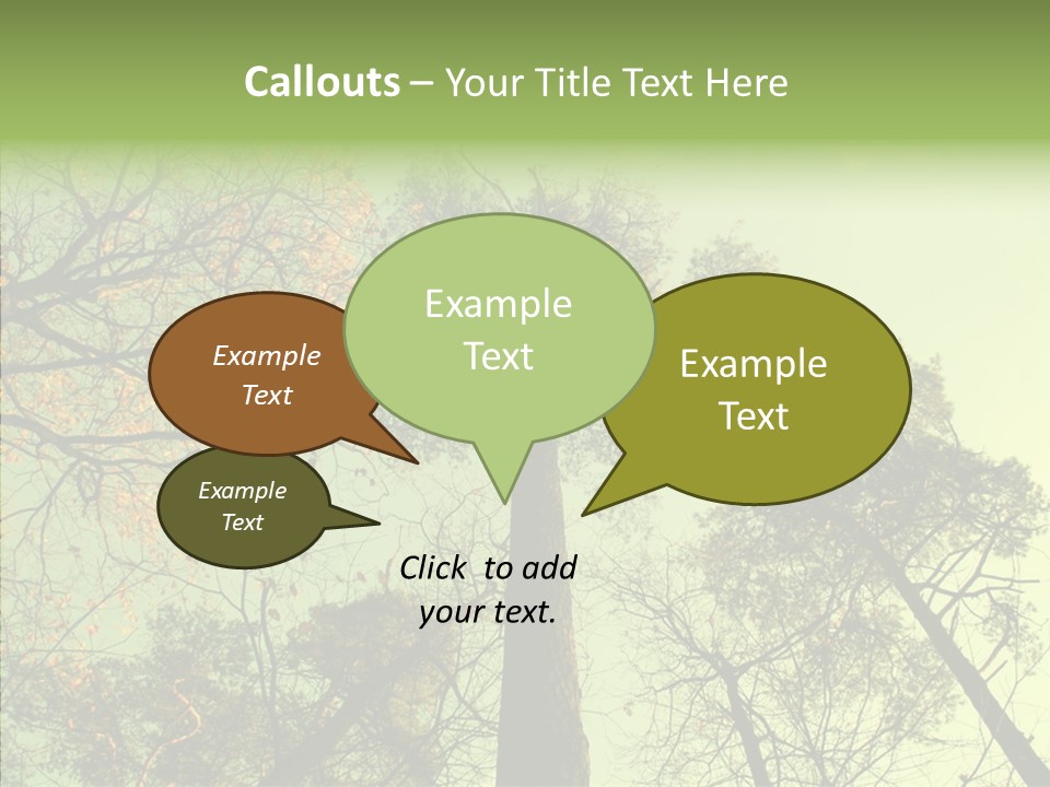 Forest Tree Landscape PowerPoint Template