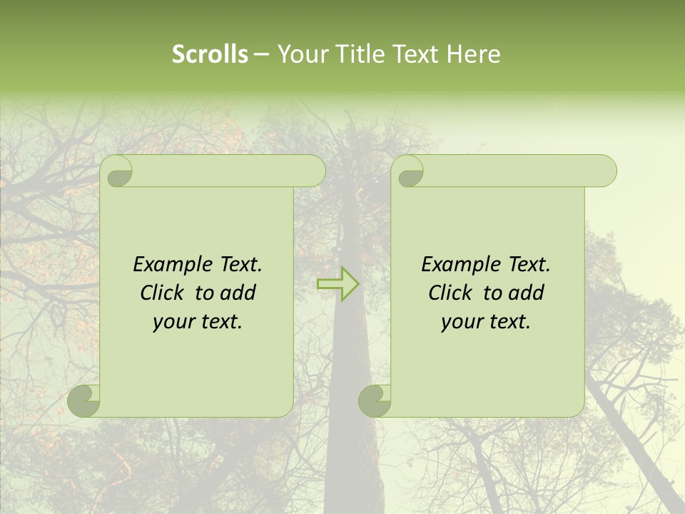 Forest Tree Landscape PowerPoint Template