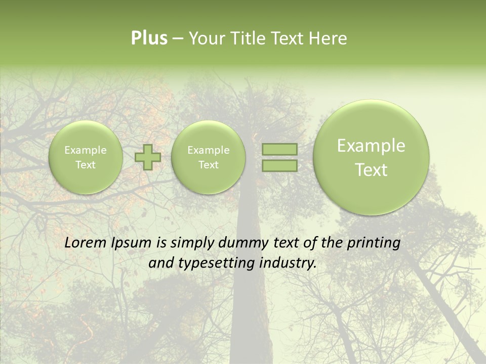 Forest Tree Landscape PowerPoint Template