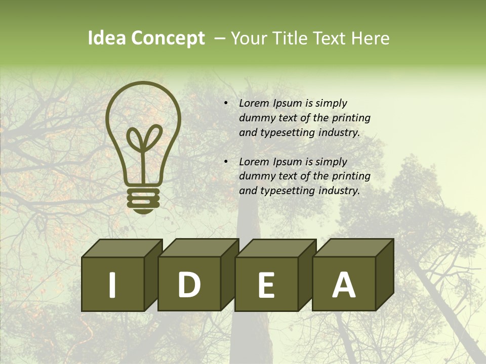 Forest Tree Landscape PowerPoint Template