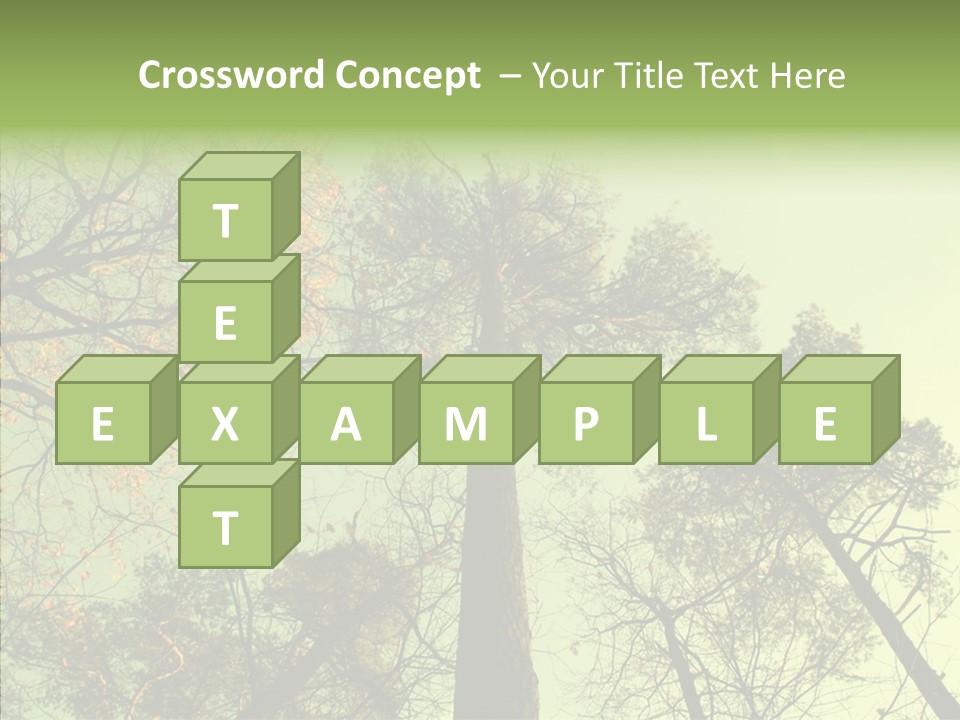 Forest Tree Landscape PowerPoint Template