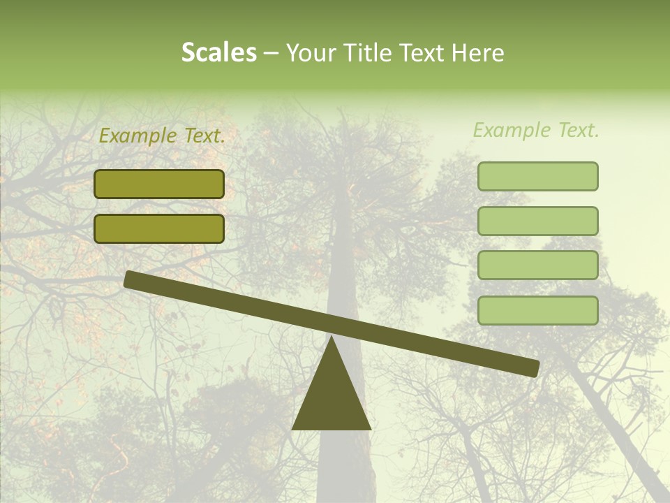 Forest Tree Landscape PowerPoint Template