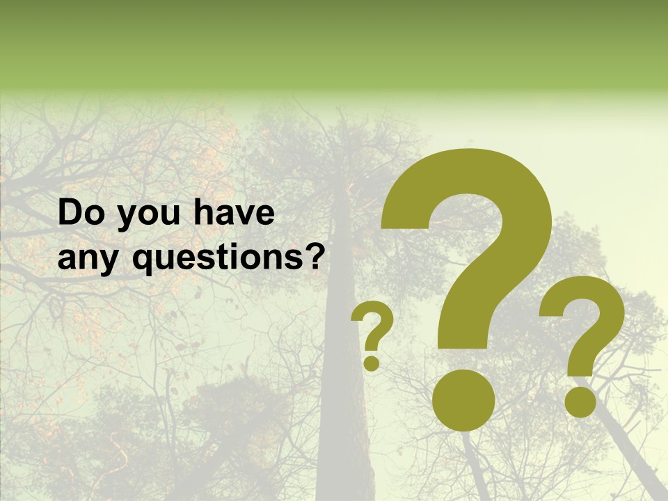 Forest Tree Landscape PowerPoint Template