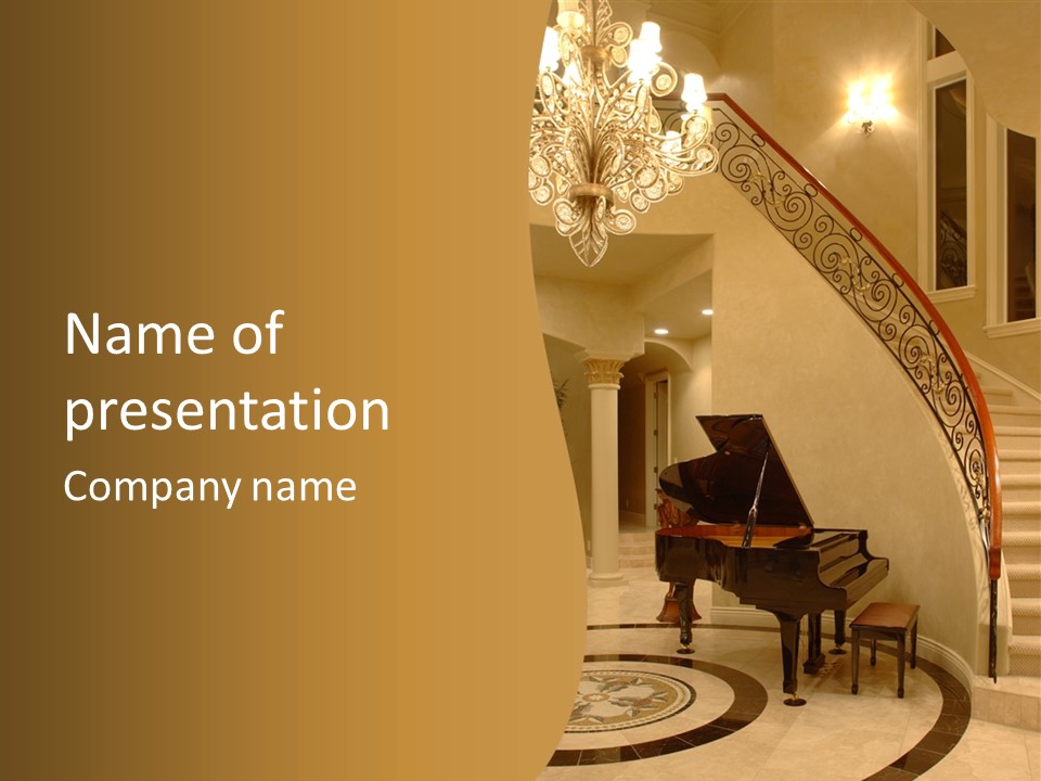 Climb Residential Mansion PowerPoint Template