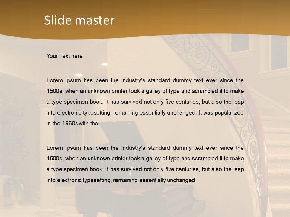 Climb Residential Mansion PowerPoint Template