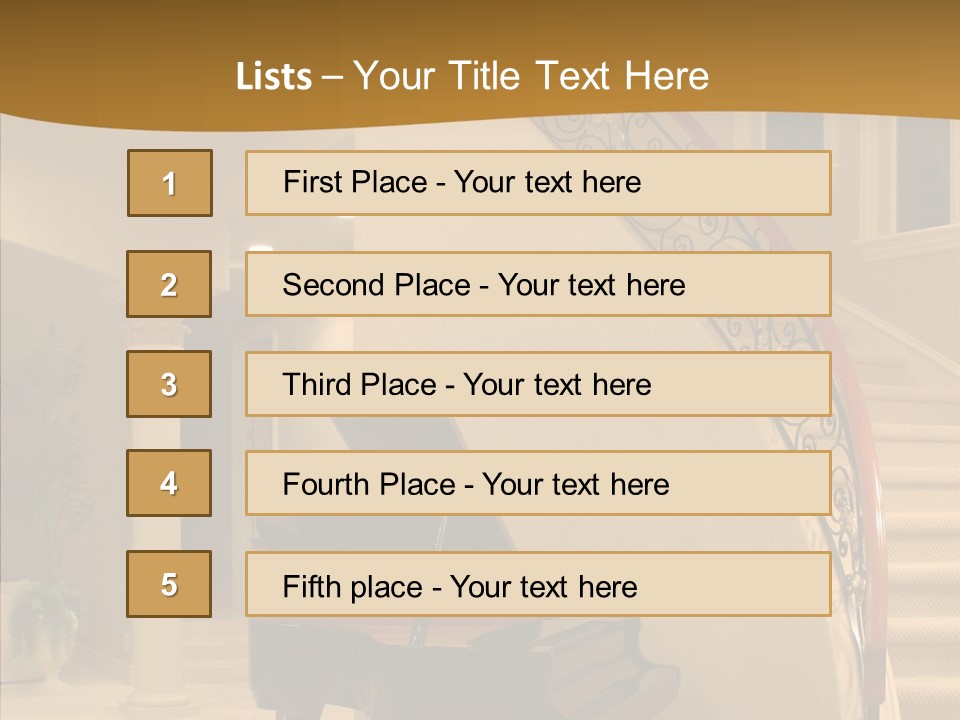 Climb Residential Mansion PowerPoint Template