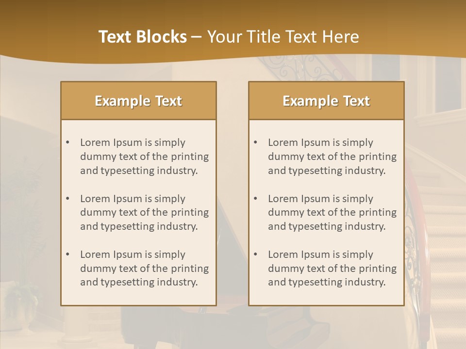 Climb Residential Mansion PowerPoint Template