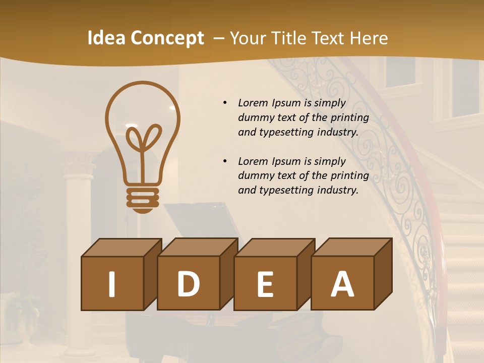 Climb Residential Mansion PowerPoint Template