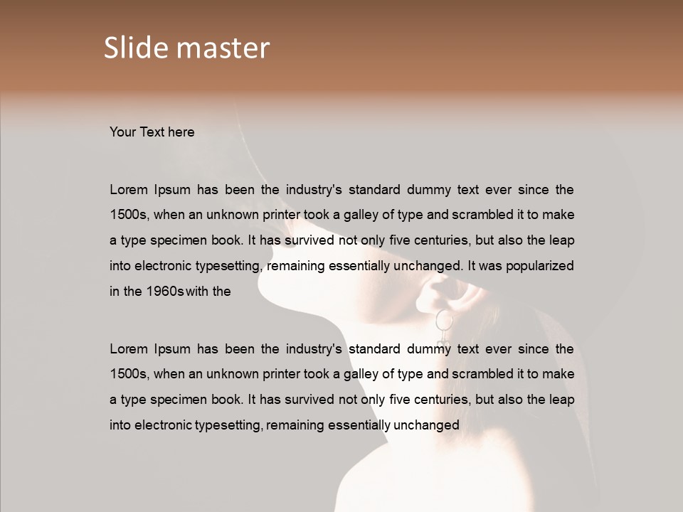 Attractive Girl Beautiful PowerPoint Template