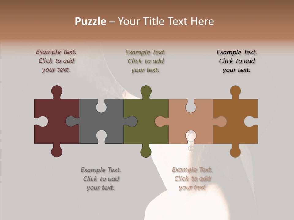 Attractive Girl Beautiful PowerPoint Template