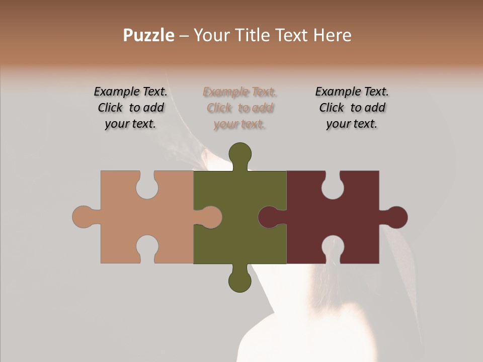 Attractive Girl Beautiful PowerPoint Template