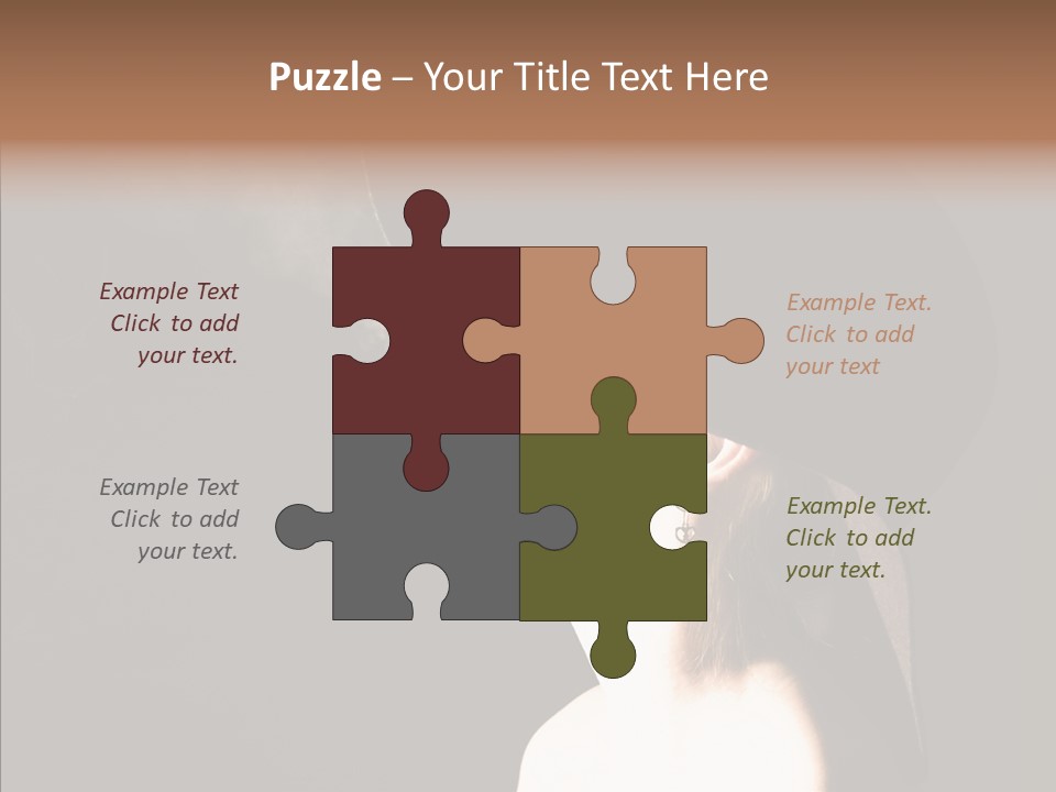 Attractive Girl Beautiful PowerPoint Template