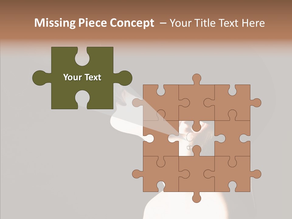 Attractive Girl Beautiful PowerPoint Template